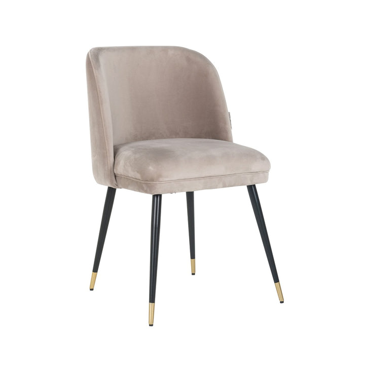 Eetkamerstoel Alicia khaki velvet fire retardant
