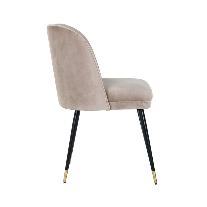 Eetkamerstoel Alicia khaki velvet fire retardant