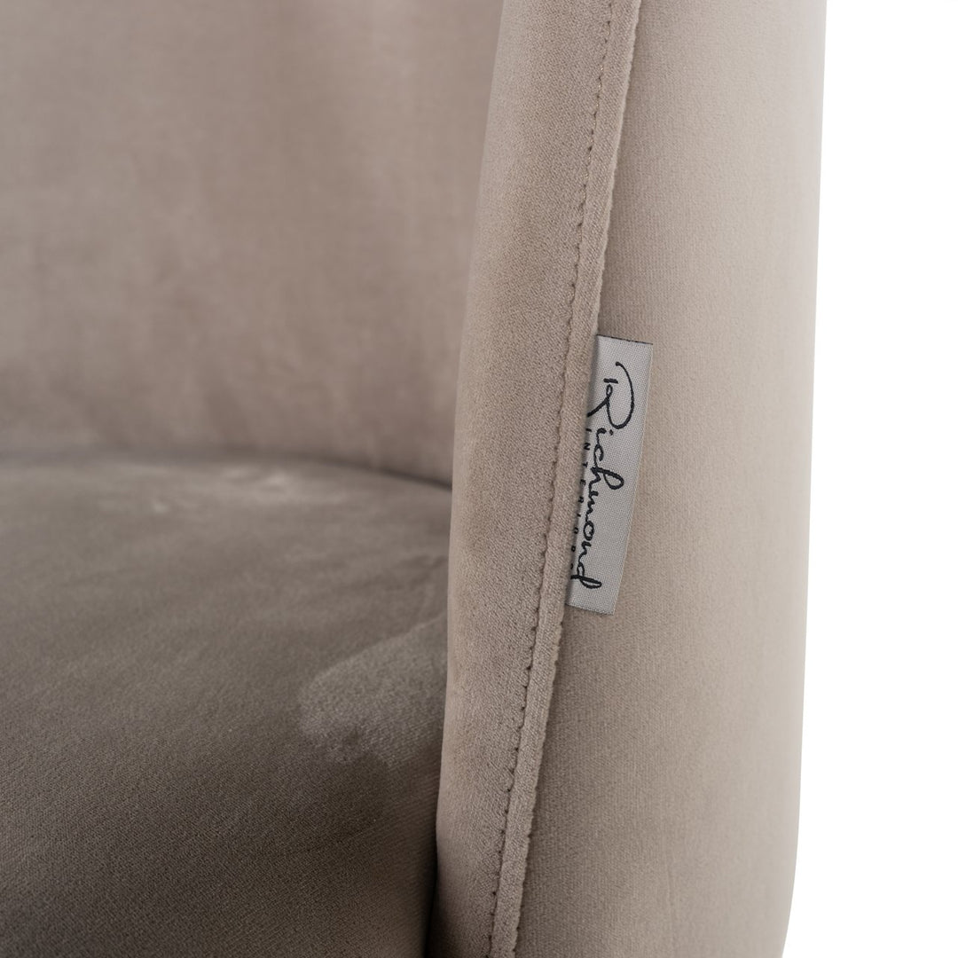Eetkamerstoel Alicia khaki velvet fire retardant