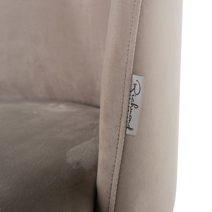 Eetkamerstoel Alicia khaki velvet fire retardant