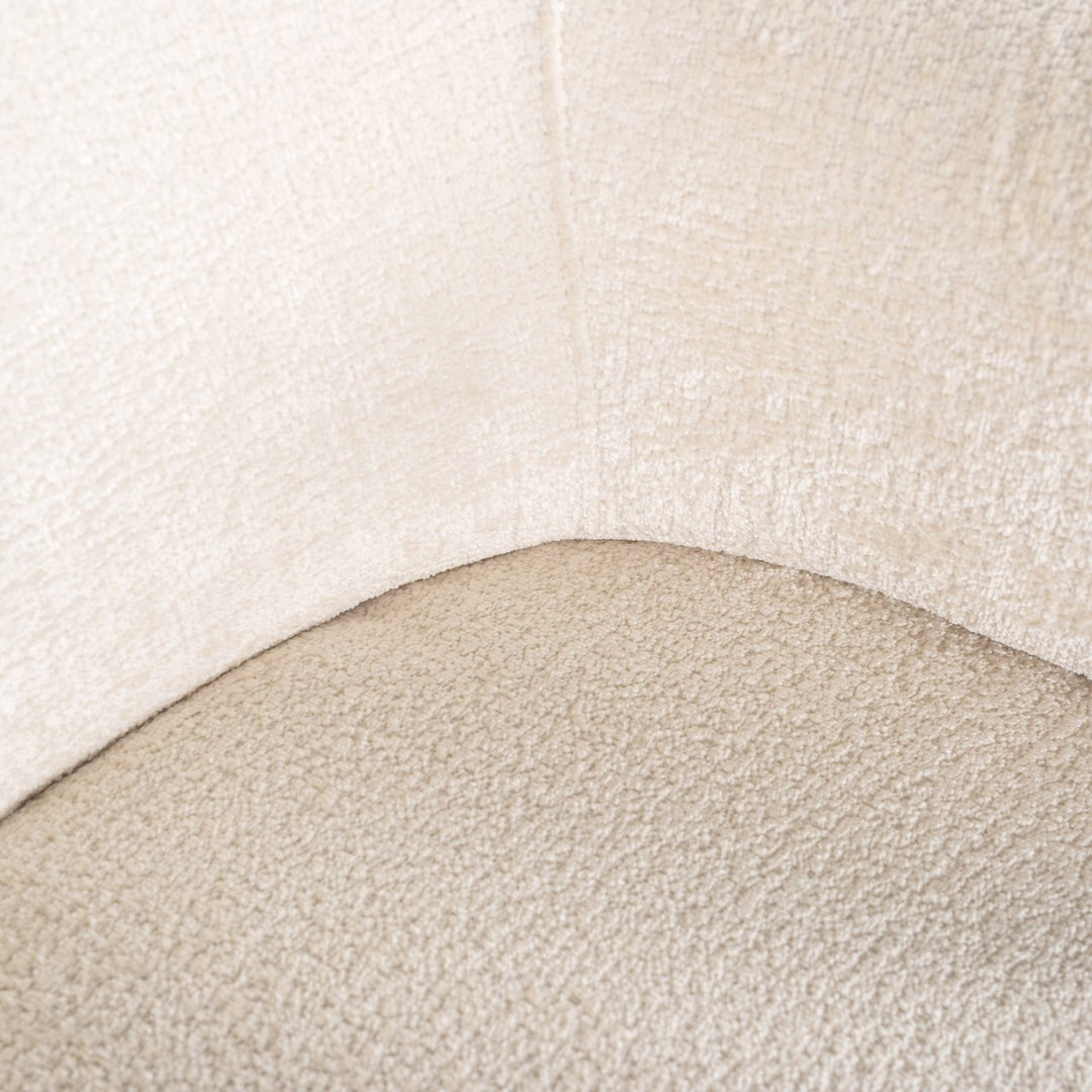 Lounge stoel Venus white chenille