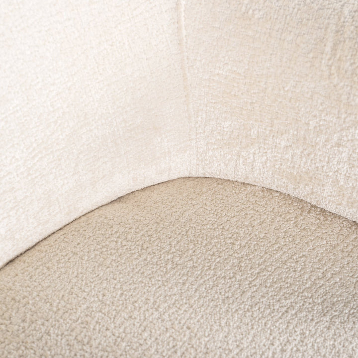Lounge stoel Venus white chenille