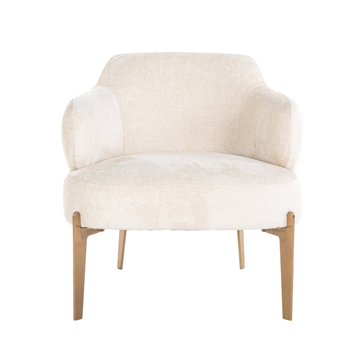 Lounge stoel Venus white chenille