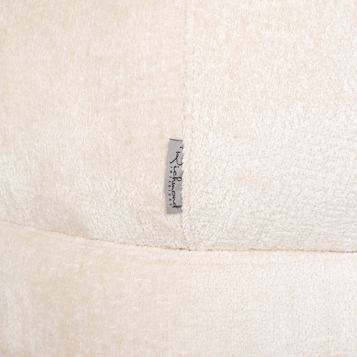 Lounge stoel Venus white chenille