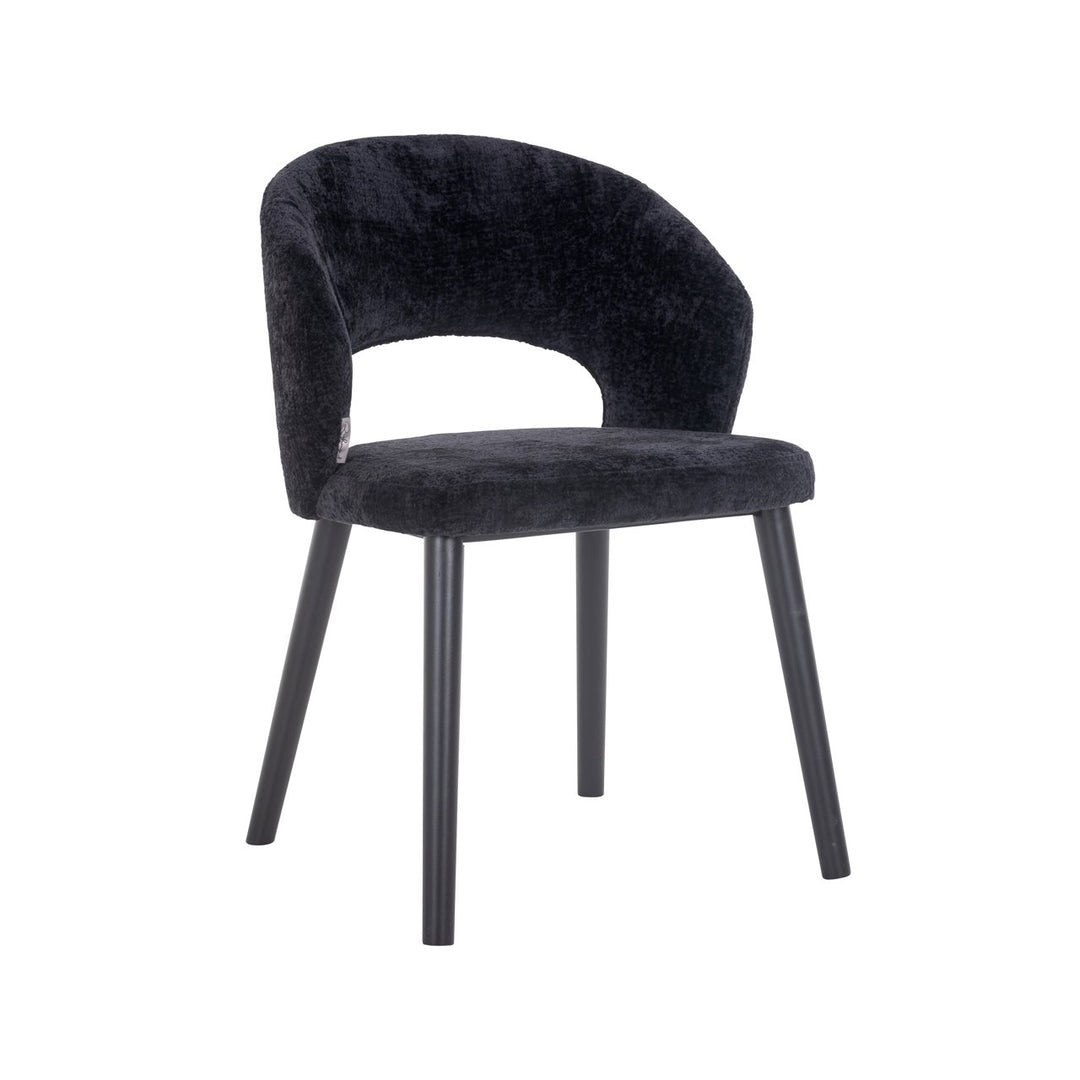 Eetkamerstoel Savoy black chenille