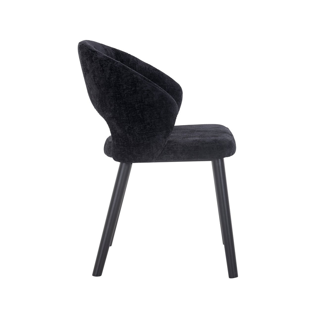Eetkamerstoel Savoy black chenille