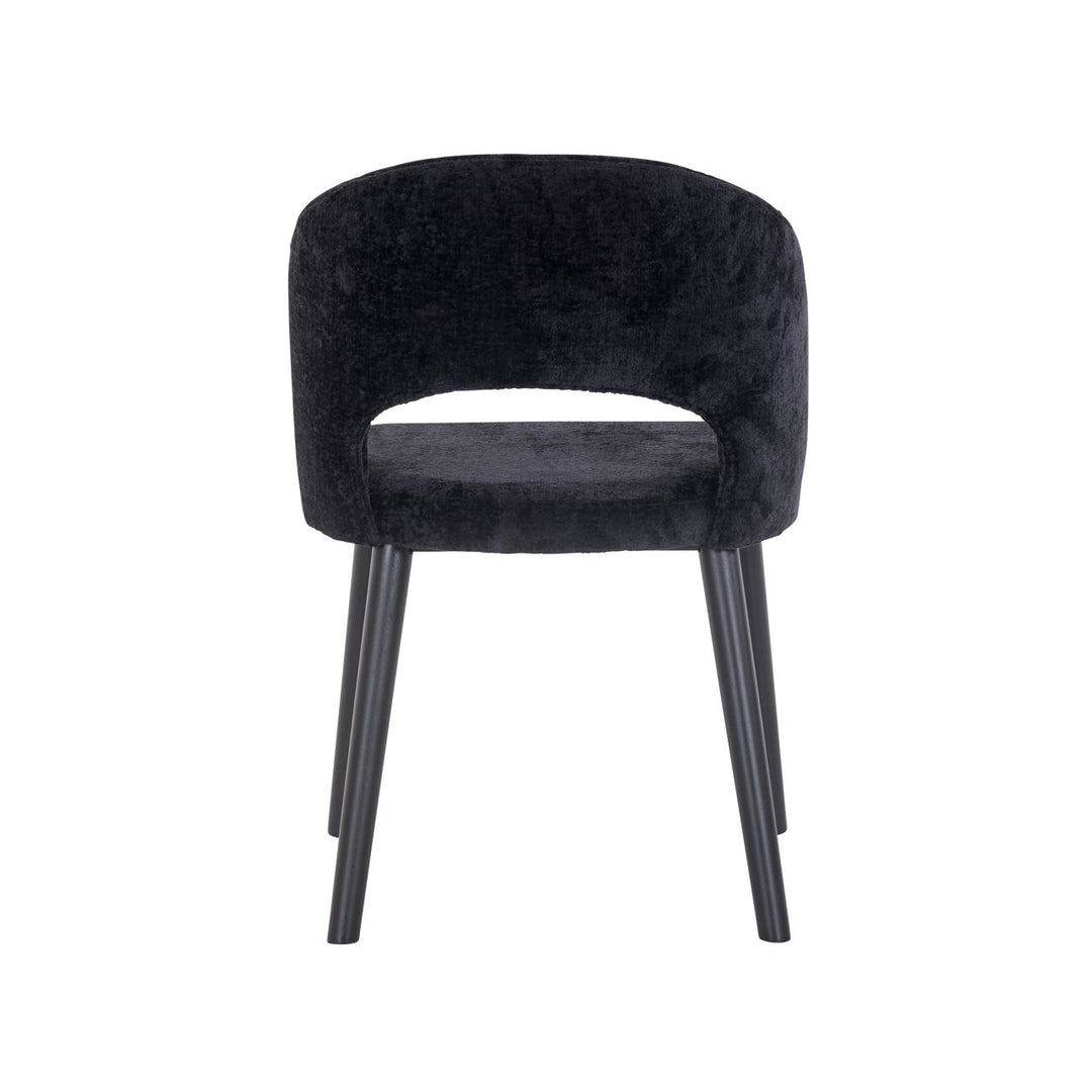 Eetkamerstoel Savoy black chenille