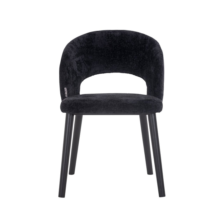 Eetkamerstoel Savoy black chenille