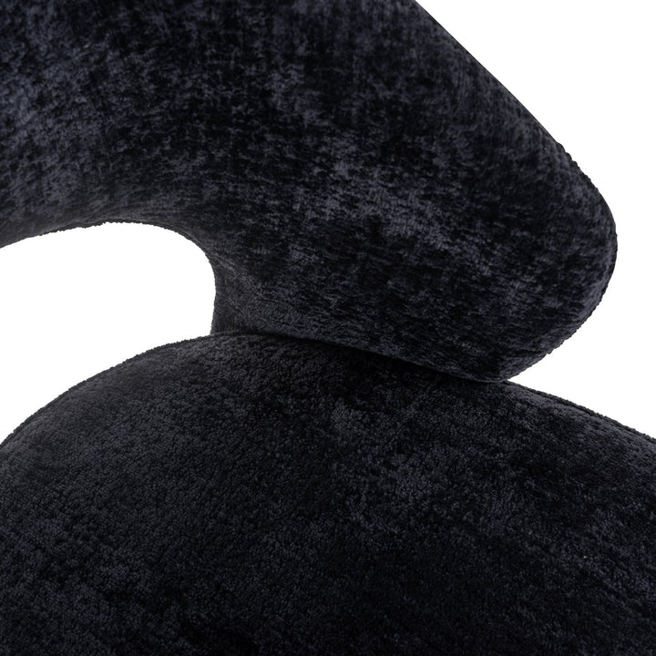 Eetkamerstoel Savoy black chenille
