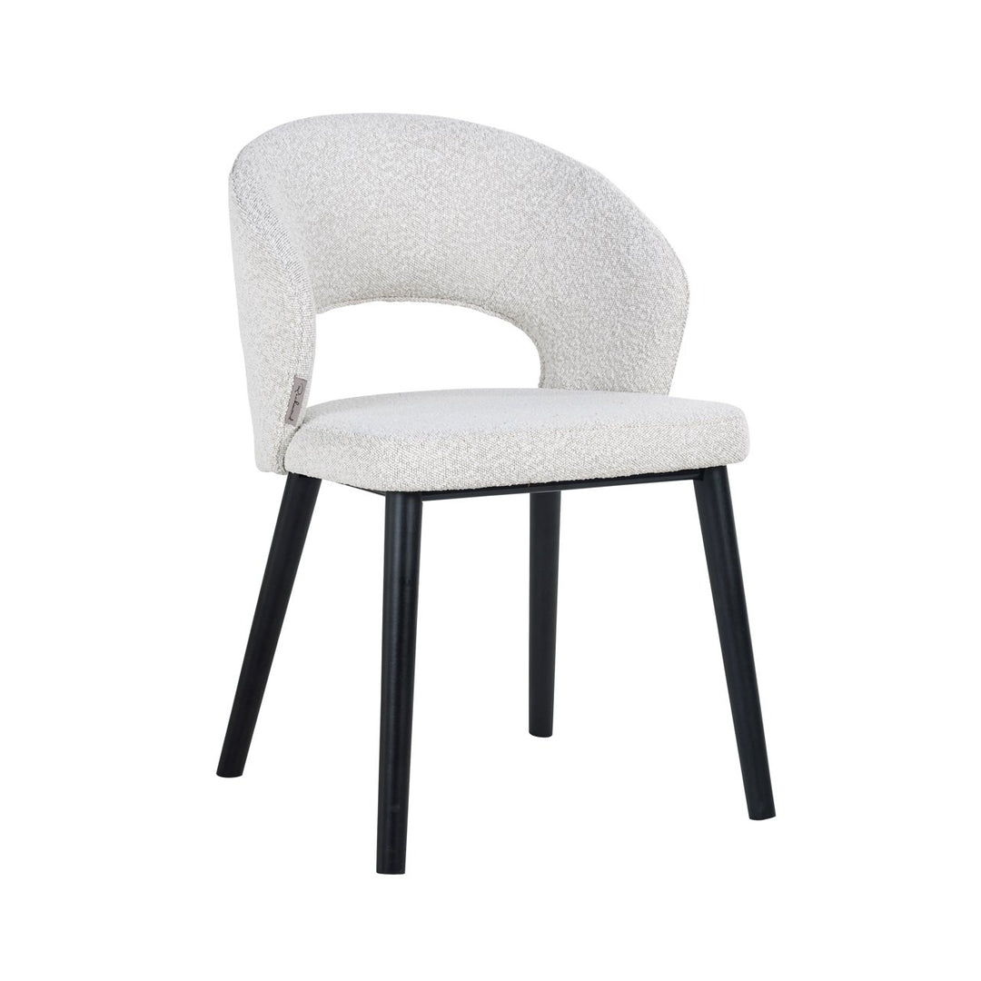 Eetkamerstoel Savoy white bouclé