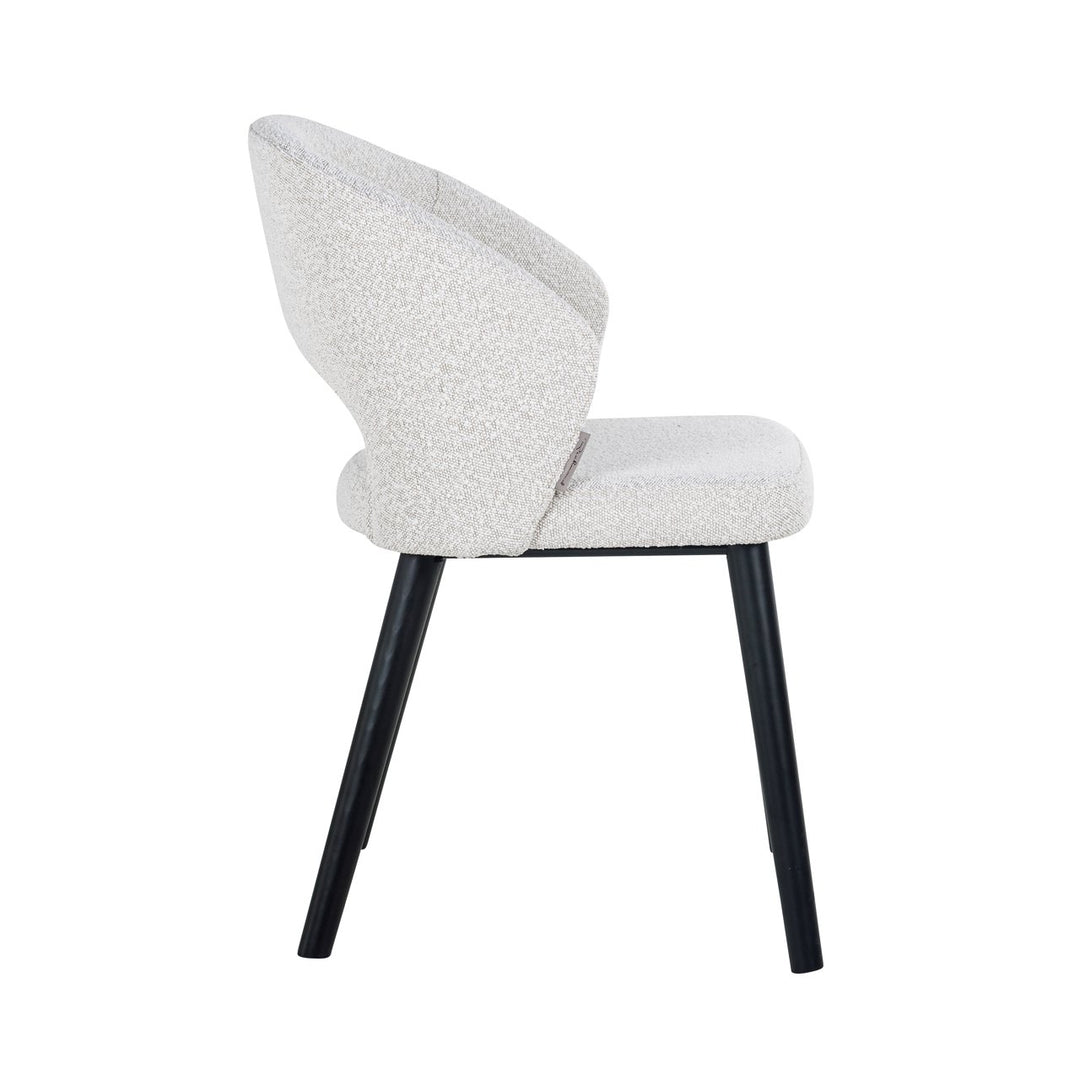 Eetkamerstoel Savoy white bouclé