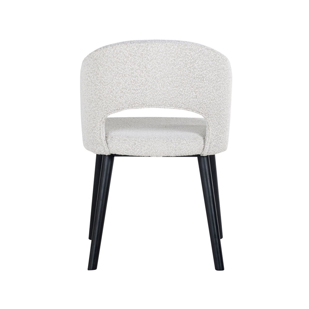 Eetkamerstoel Savoy white bouclé