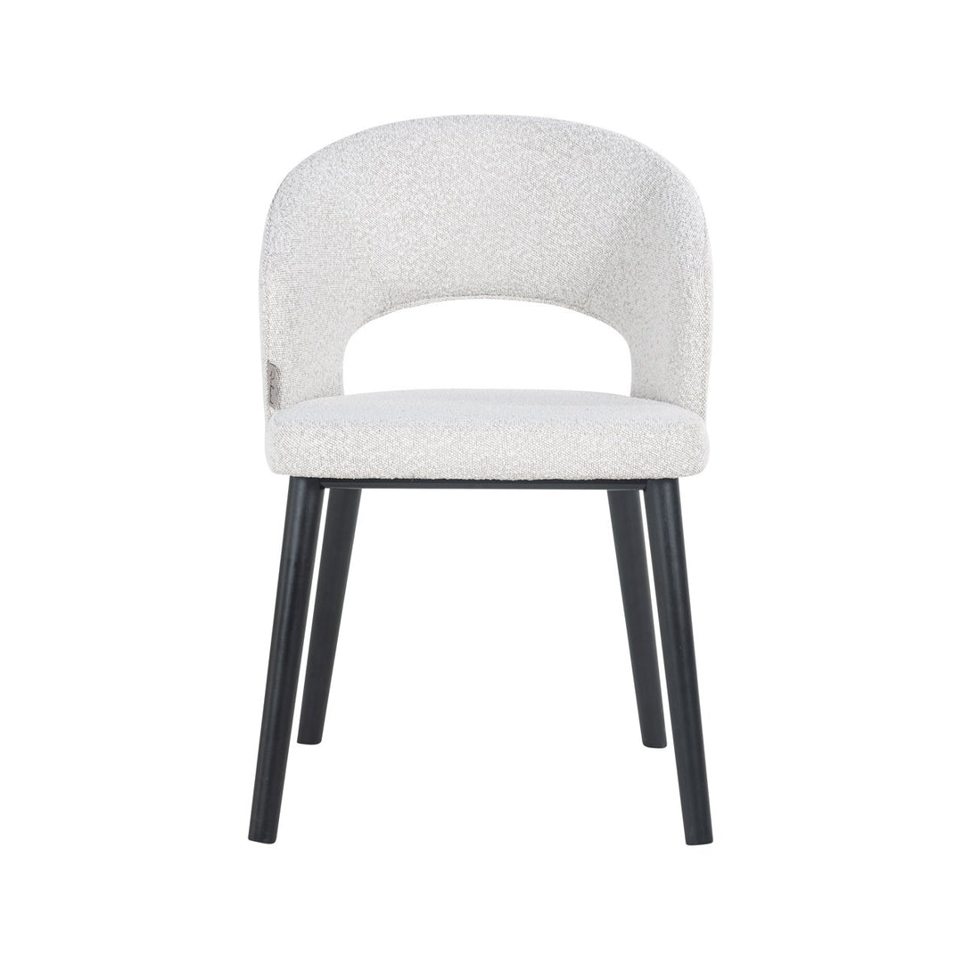 Eetkamerstoel Savoy white bouclé