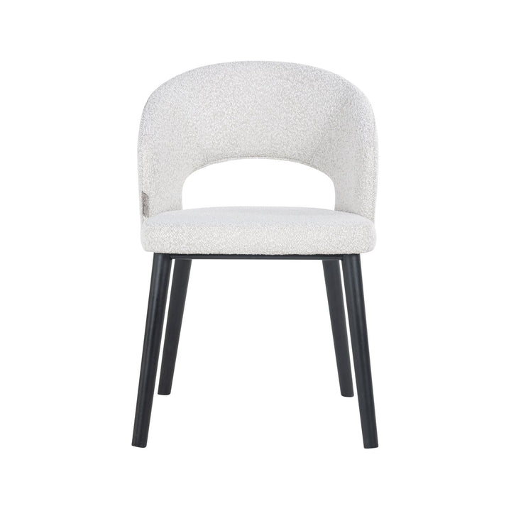 Eetkamerstoel Savoy white bouclé
