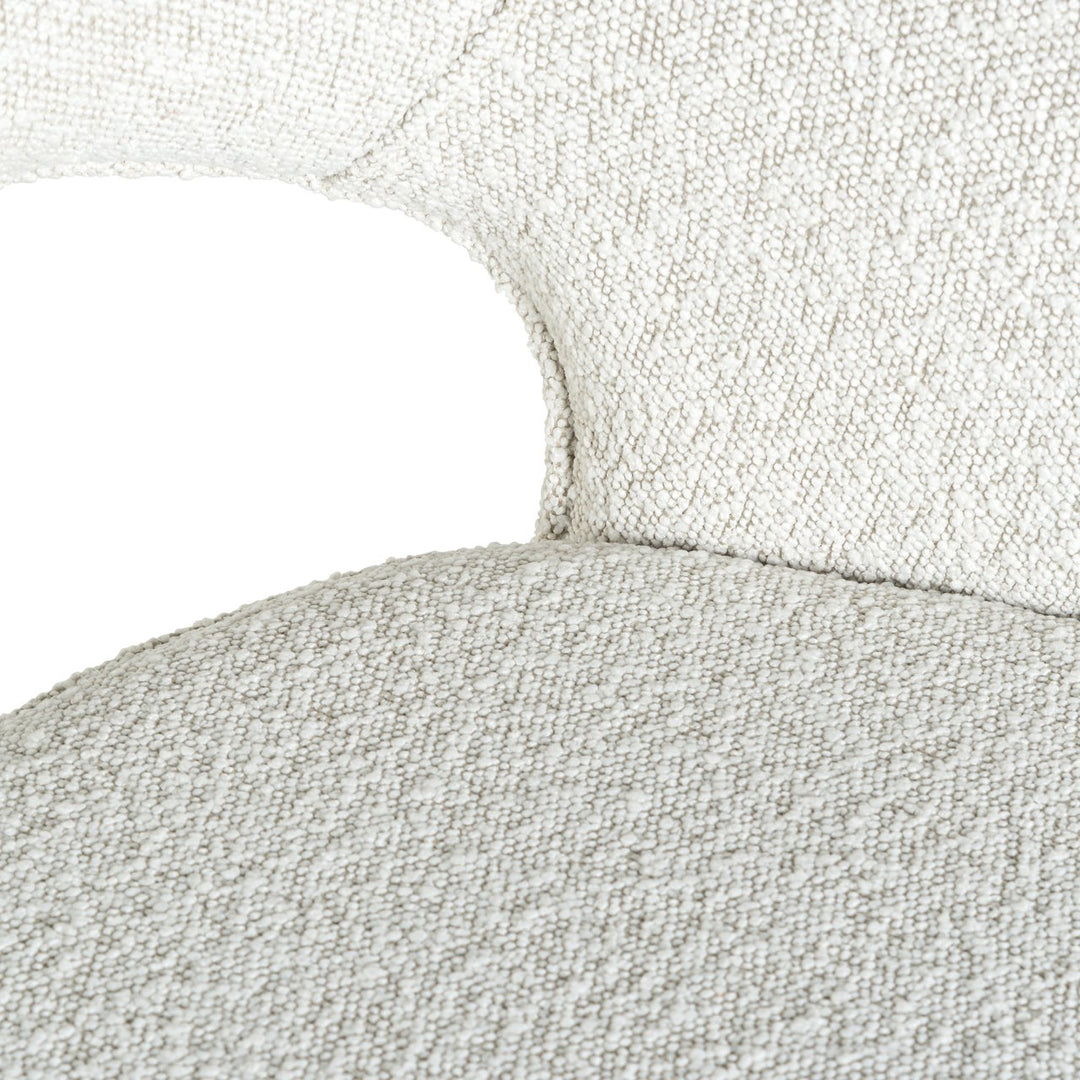 Eetkamerstoel Savoy white bouclé