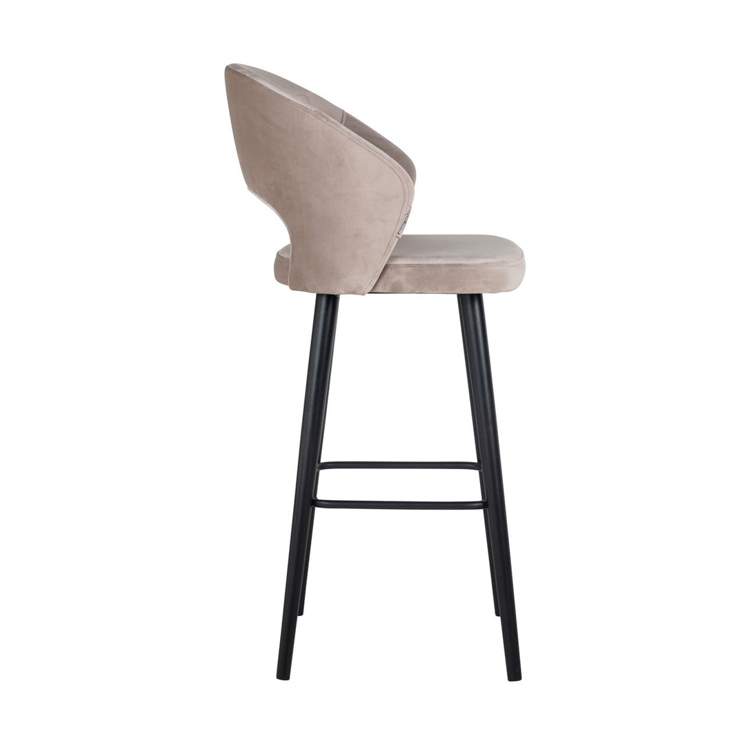 Barstoel Savoy khaki velvet