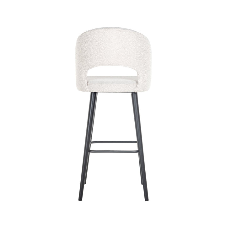 Barstoel Savoy white bouclé