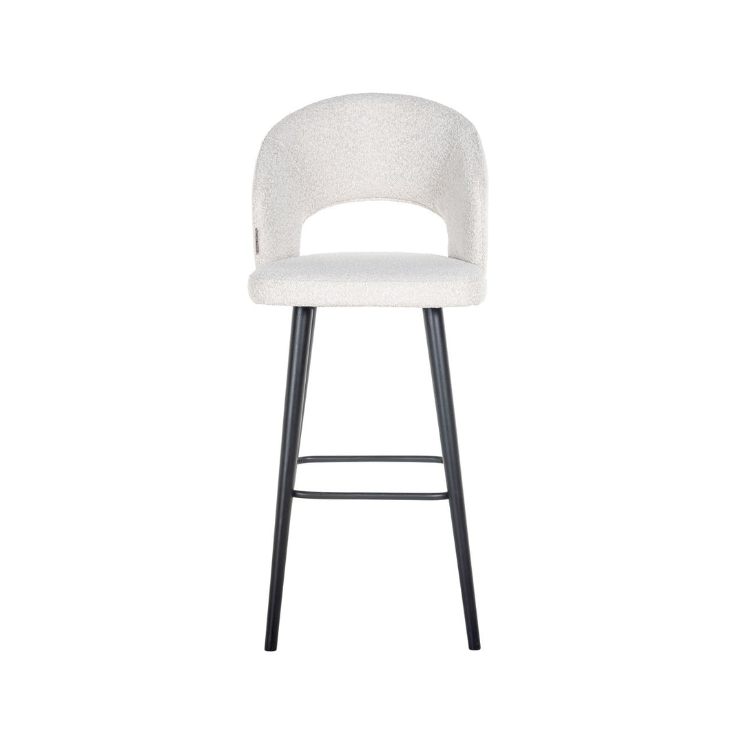 Barstoel Savoy white bouclé