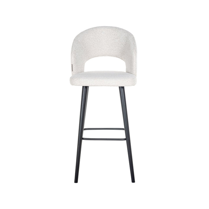 Barstoel Savoy white bouclé