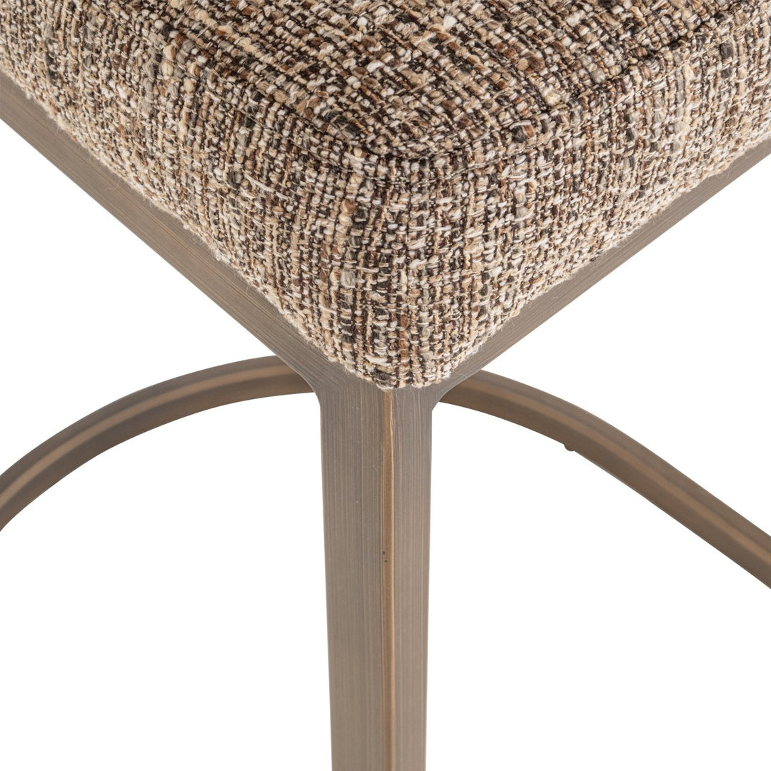 Barstoel Bolton brown tweed (Set of 2)