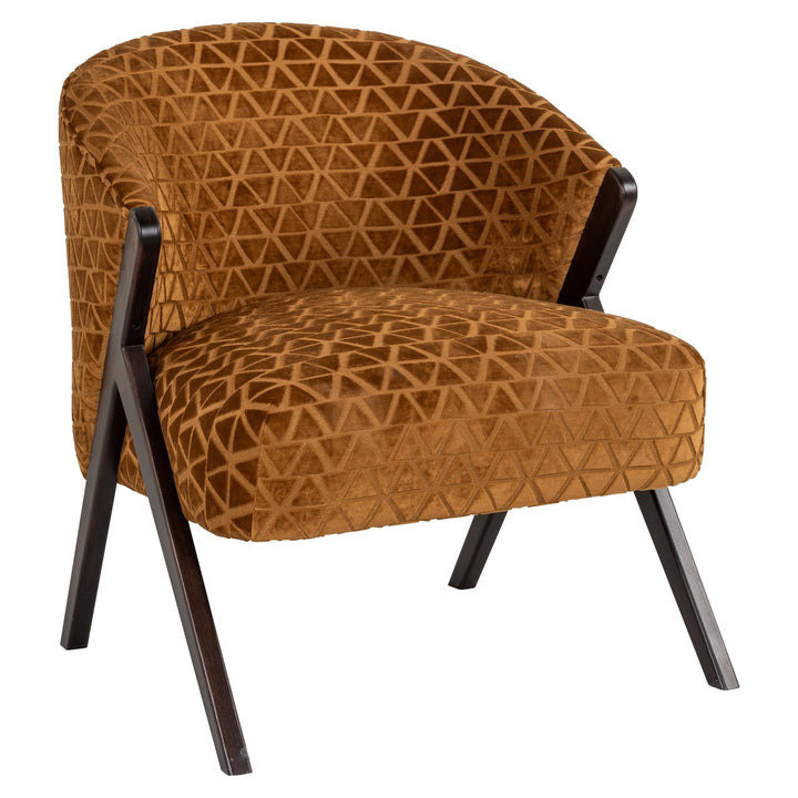 Lounge stoel Mia old gold triangle