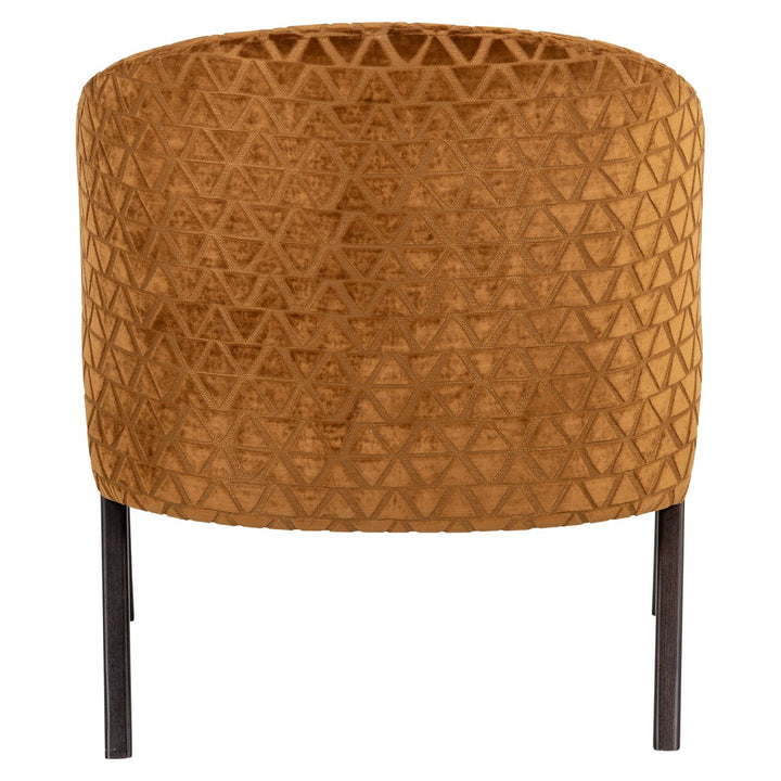 Lounge stoel Mia old gold triangle