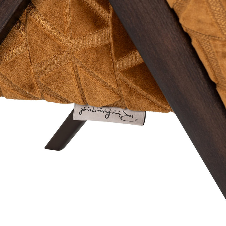 Lounge stoel Mia old gold triangle