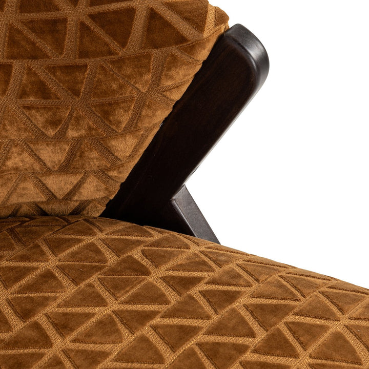 Lounge stoel Mia old gold triangle