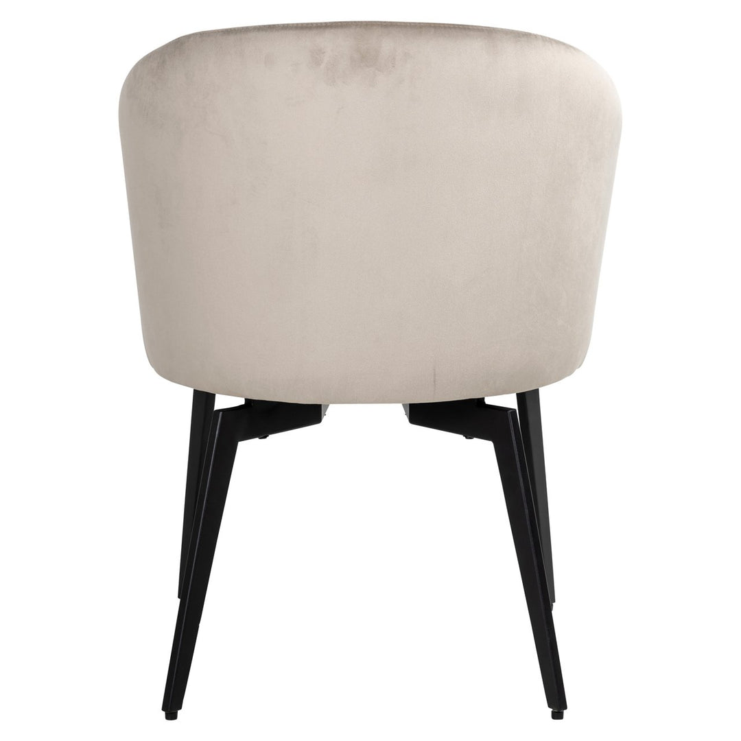 Eetkamerstoel Amphara khaki velvet fire retardant