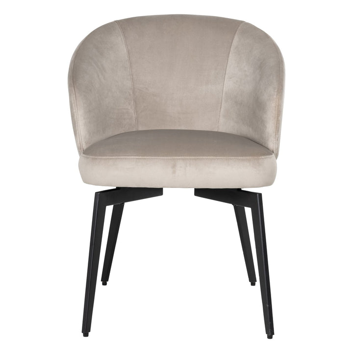 Eetkamerstoel Amphara khaki velvet fire retardant