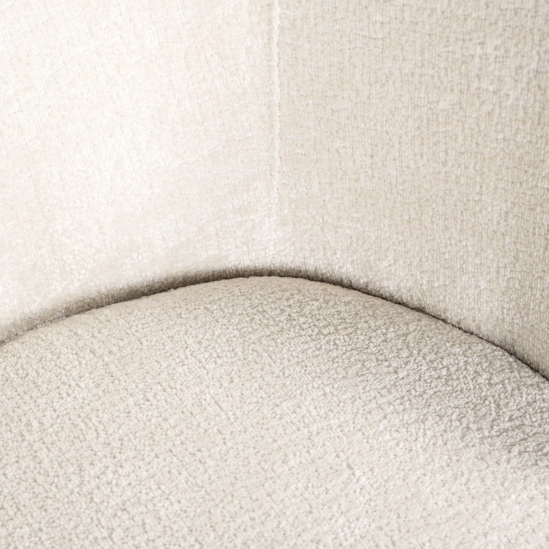 Eetkamerstoel Amphara FR white chenille fire retardant