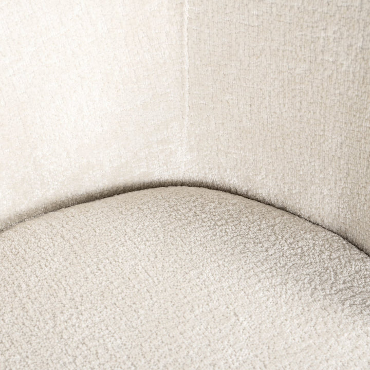 Eetkamerstoel Amphara FR white chenille fire retardant