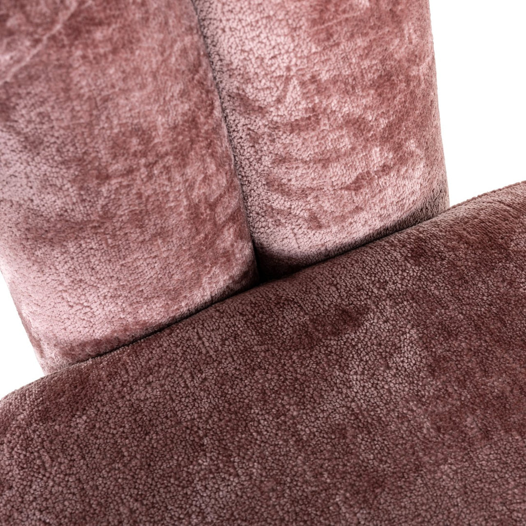 Lounge stoel Dana rose chenille