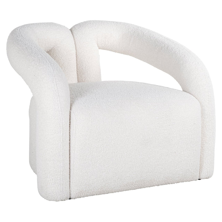 Lounge stoel Dana white furry