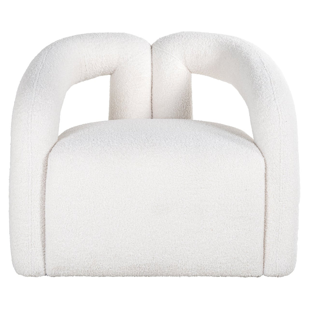 Lounge stoel Dana white furry