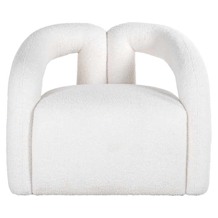Lounge stoel Dana white furry