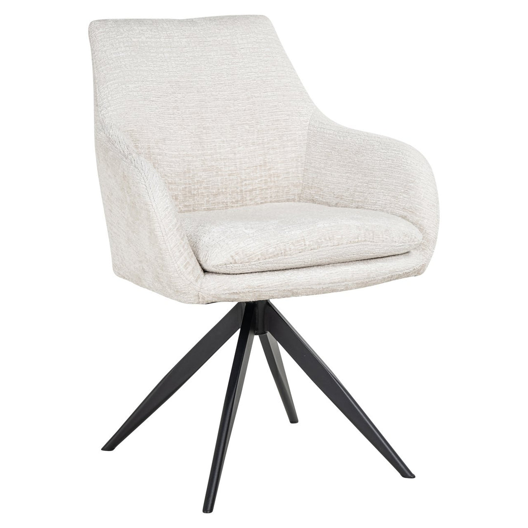 Eetkamerstoel Lisonne cream fusion swivel