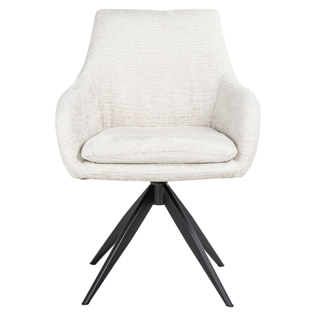 Eetkamerstoel Lisonne cream fusion swivel