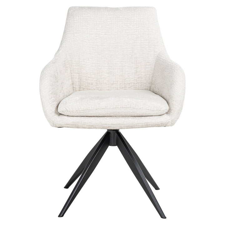 Eetkamerstoel Lisonne cream fusion swivel