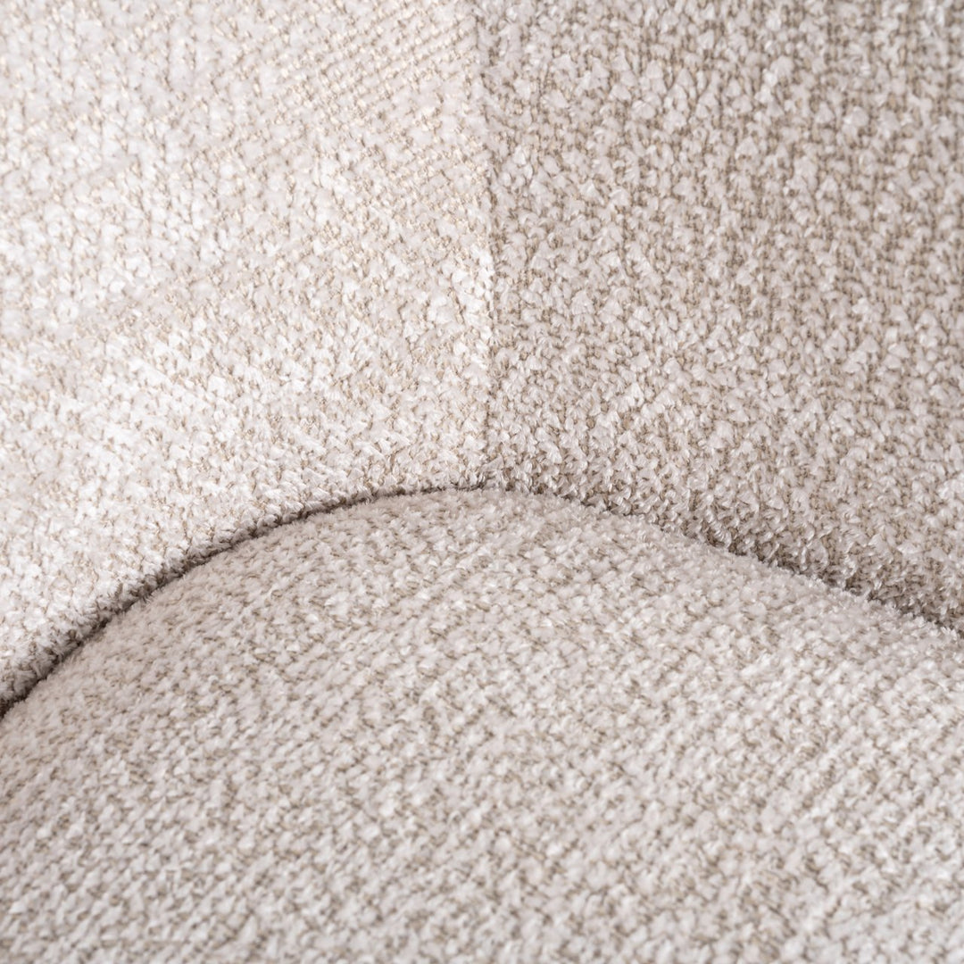 Lounge stoel Estelle lovely cream swivel