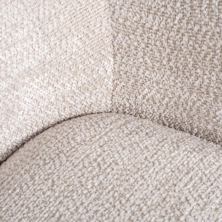 Lounge stoel Estelle lovely cream swivel