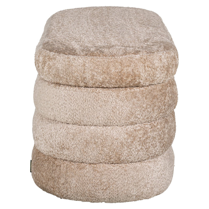 Poef & Voetenbank Camille sheep natural