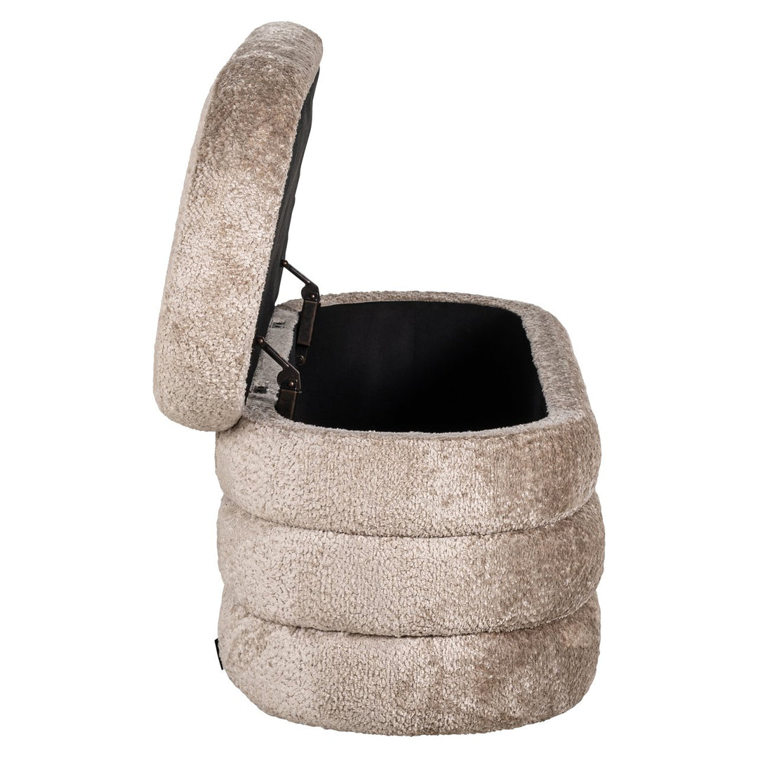 Poef & Voetenbank Camille sheep natural