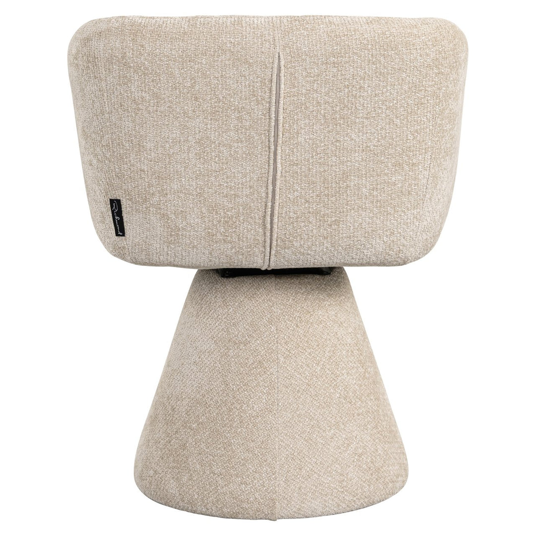 Eetkamerstoel Madeline cream unicorn swivel