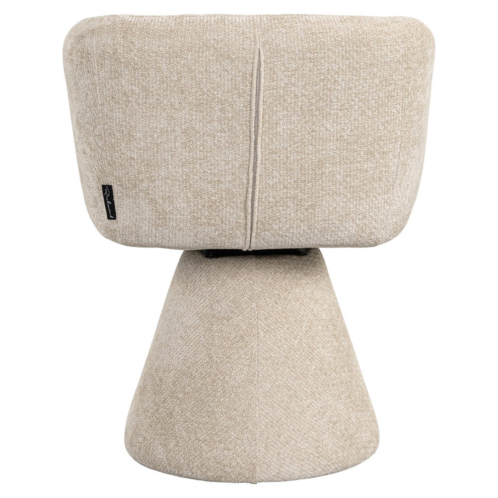 Eetkamerstoel Madeline cream unicorn swivel