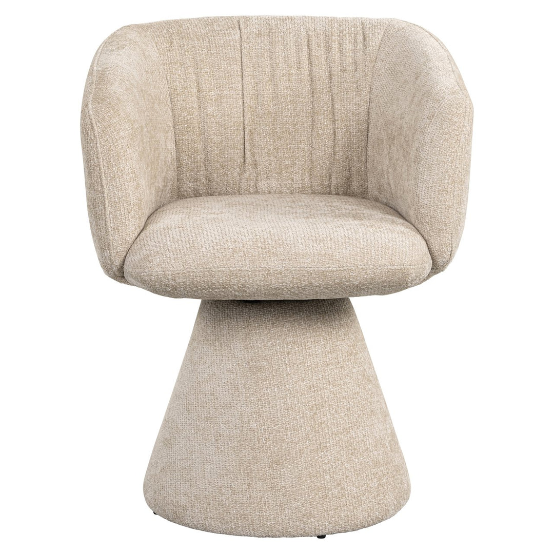 Eetkamerstoel Madeline cream unicorn swivel