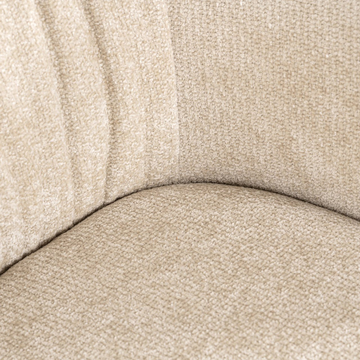 Eetkamerstoel Madeline cream unicorn swivel