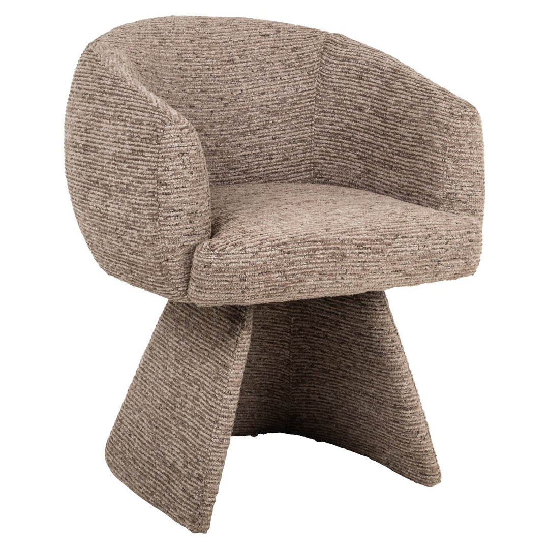 Eetkamerstoel Quiriro mocca linear swivel