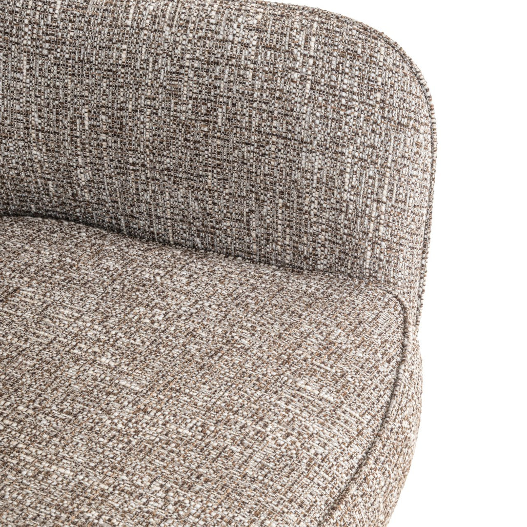 Eetkamerstoel Ginerva earth tweed swivel