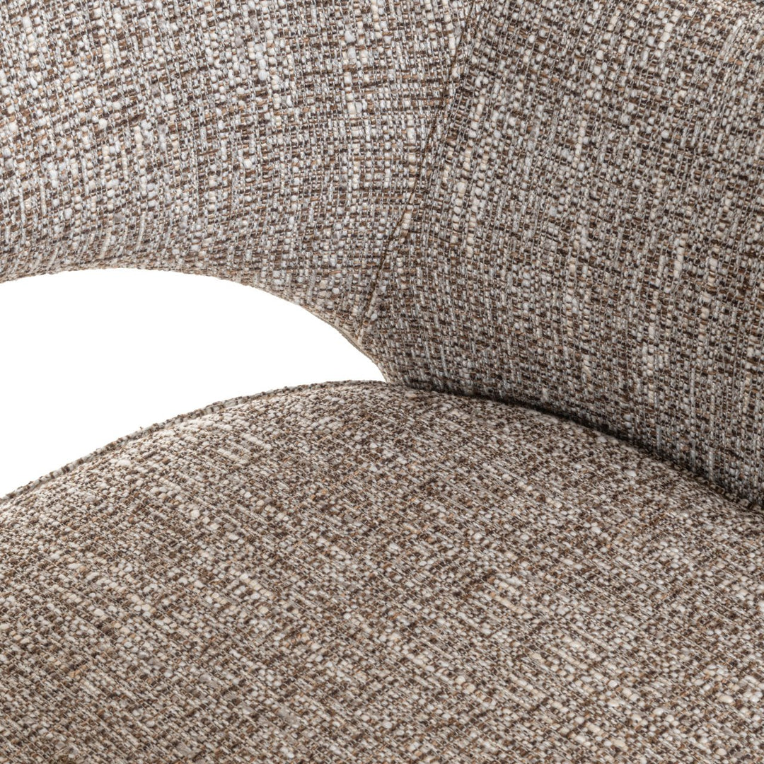 Eetkamerstoel Ginerva earth tweed swivel